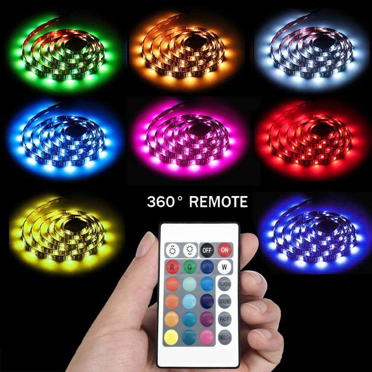 Led lights with store remote color changing